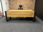 Biurko loft solid ze stali i drewna - obrazek 6