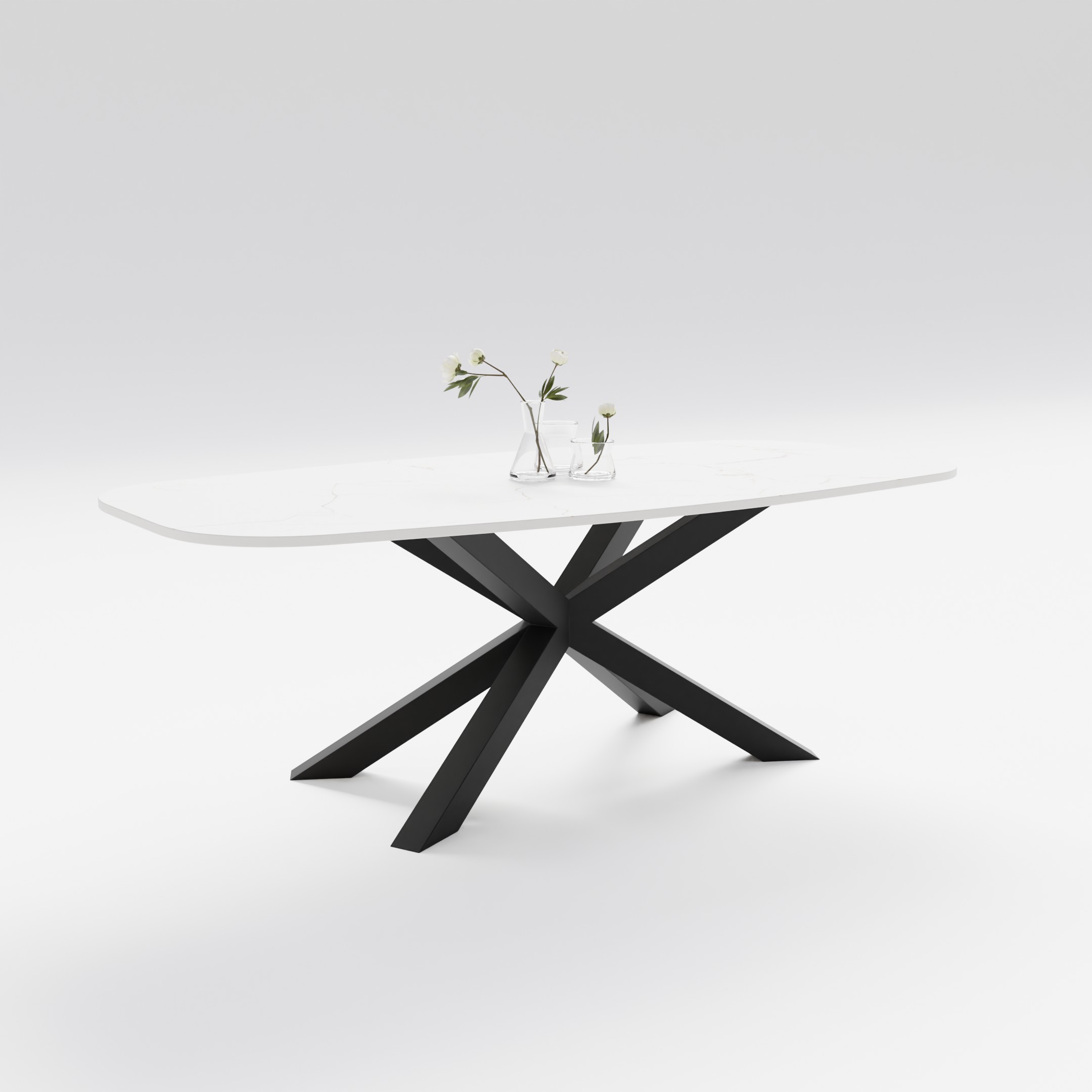 Stół do jadalni pająk ze spieku kwarcowego - obrazek 3