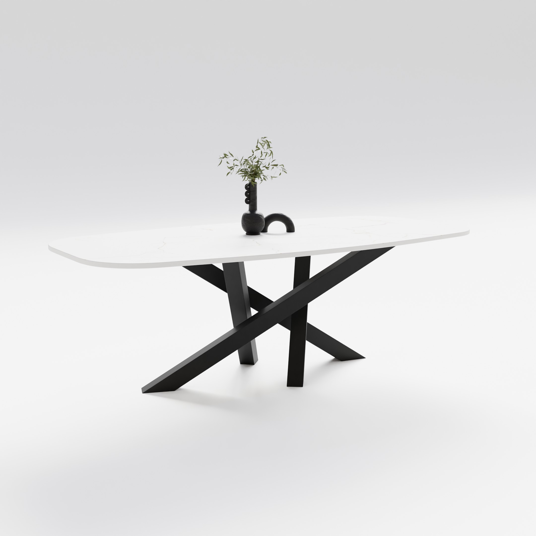 Stół do jadalni Spider ze spieku kwarcowego - obrazek 6