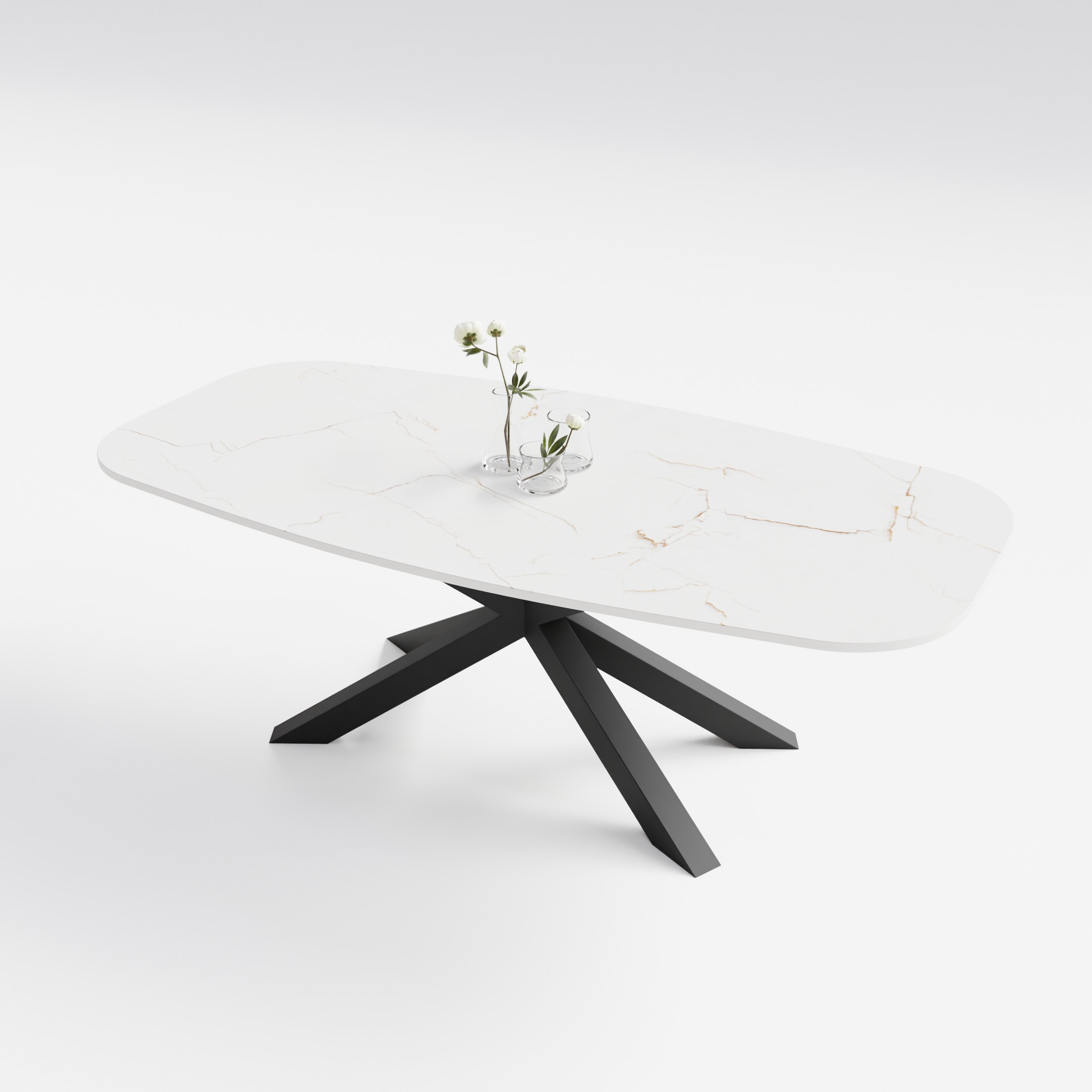 Stół do jadalni pająk ze spieku kwarcowego - obrazek 4