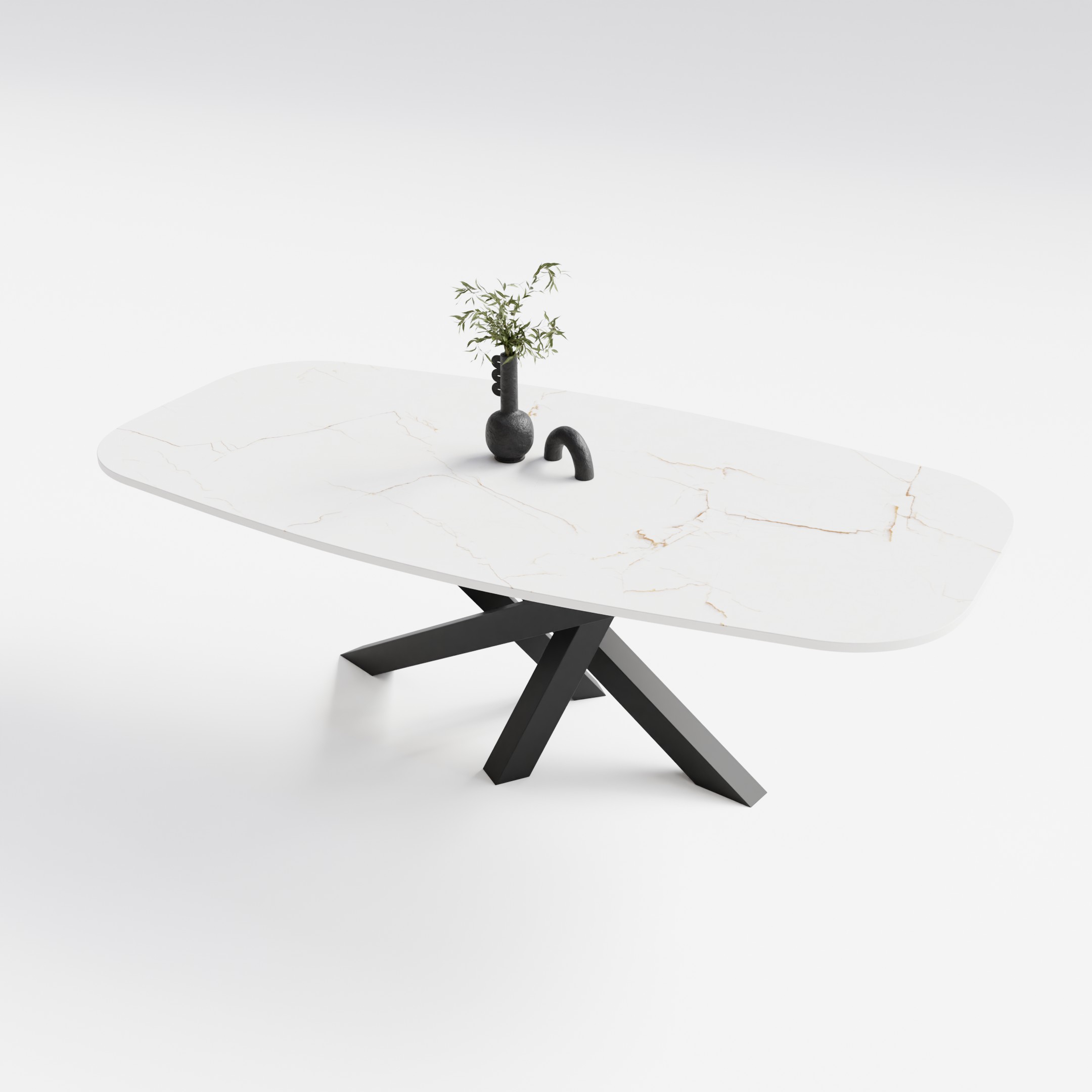 Stół do jadalni Spider ze spieku kwarcowego - obrazek 7