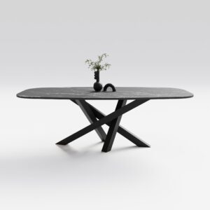 Stół do jadalni Spider ze spieku kwarcowego