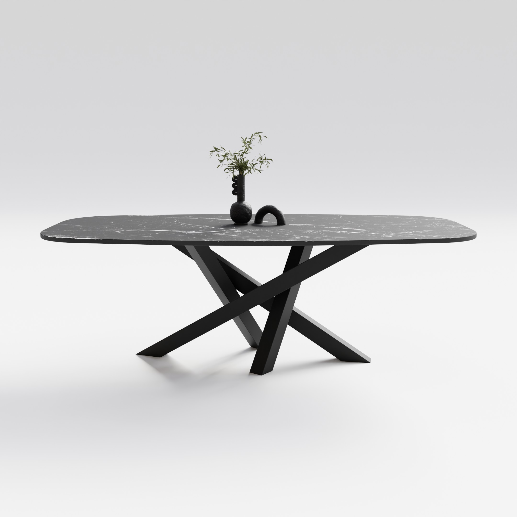 Stół do jadalni Spider ze spieku kwarcowego