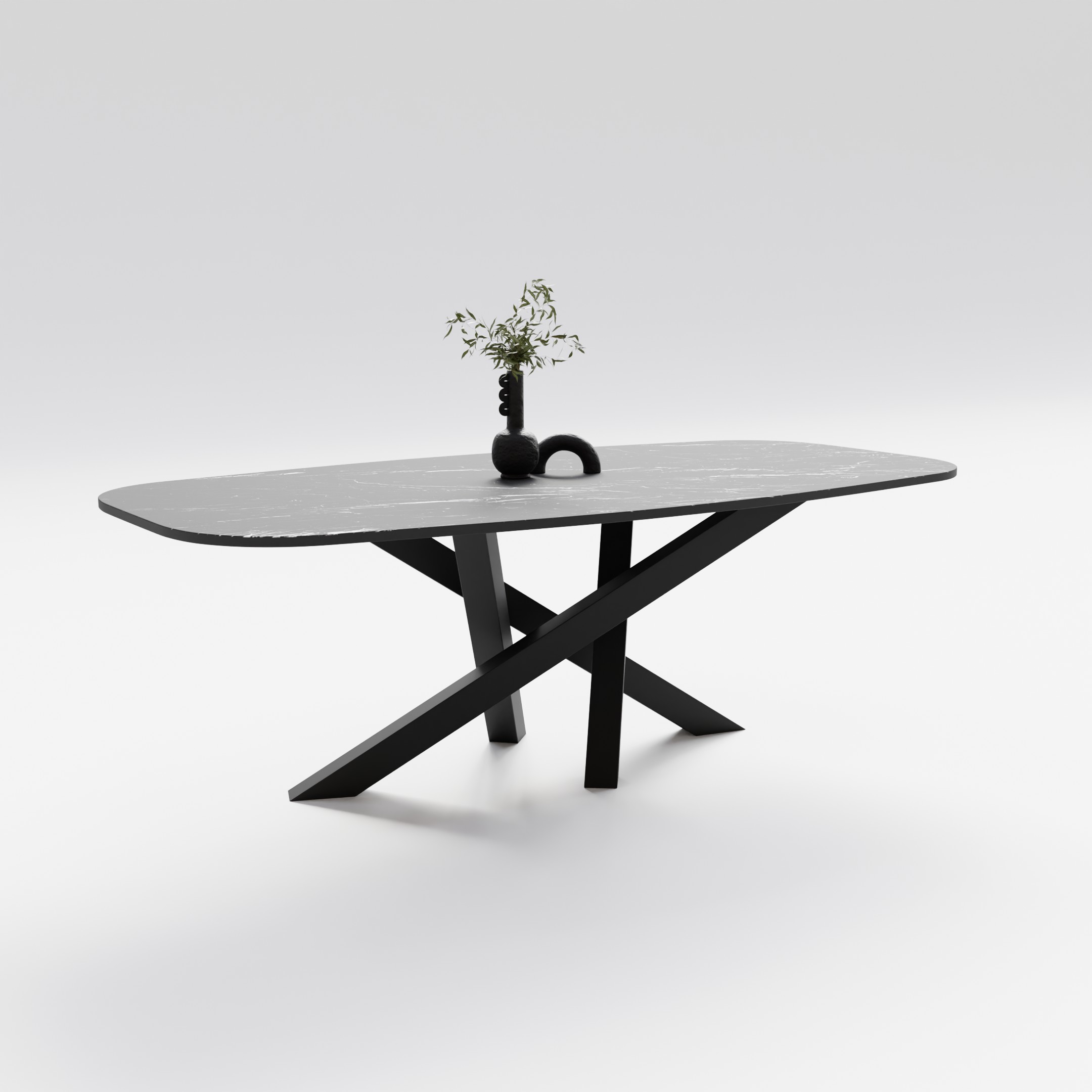 Stół do jadalni Spider ze spieku kwarcowego - obrazek 3