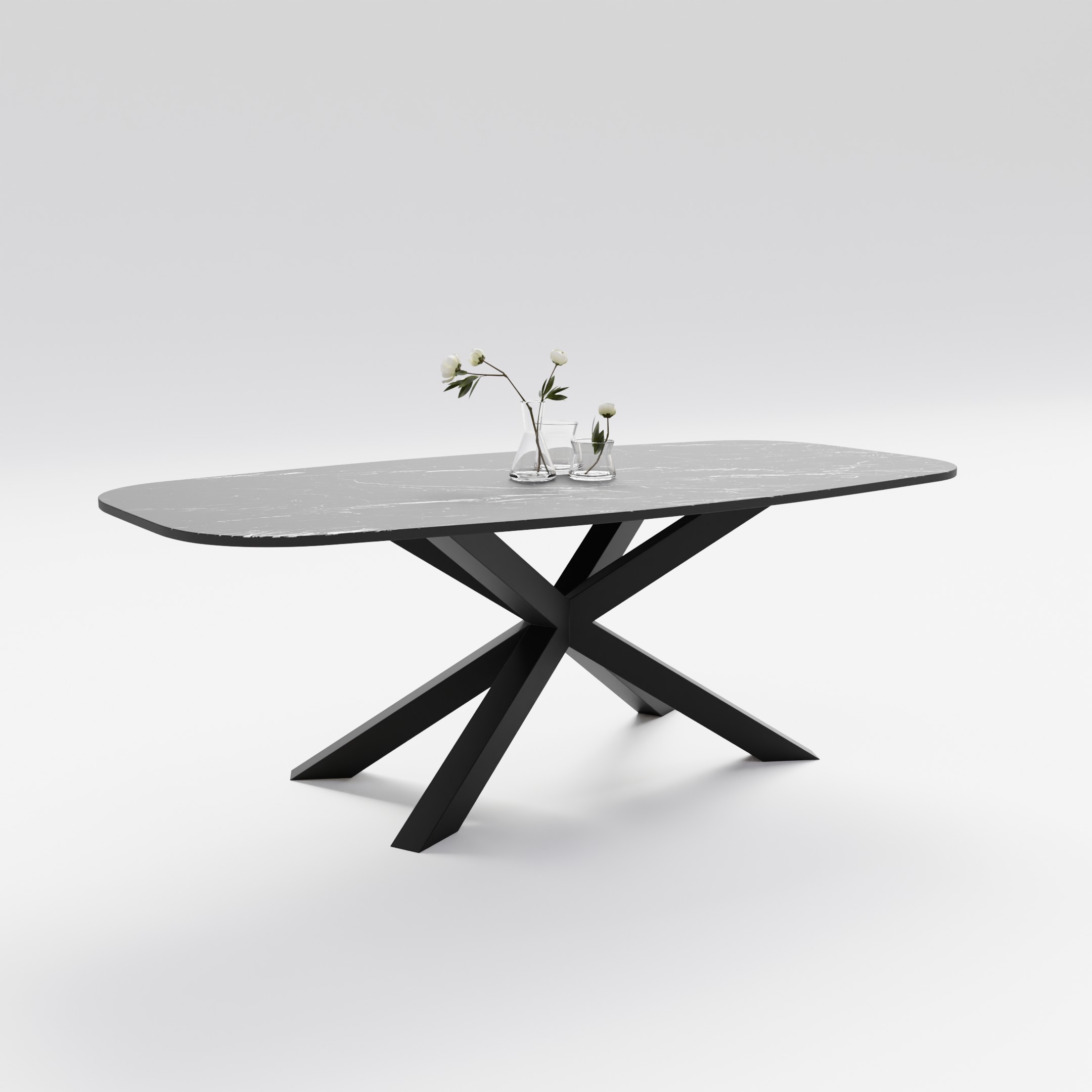 Stół do jadalni pająk ze spieku kwarcowego - obrazek 6